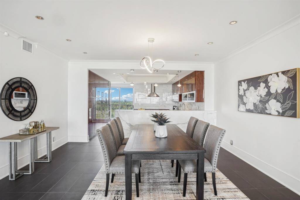 Dining and kitchen
