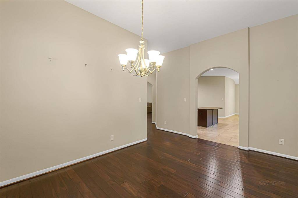 Another view of the formal dining area.