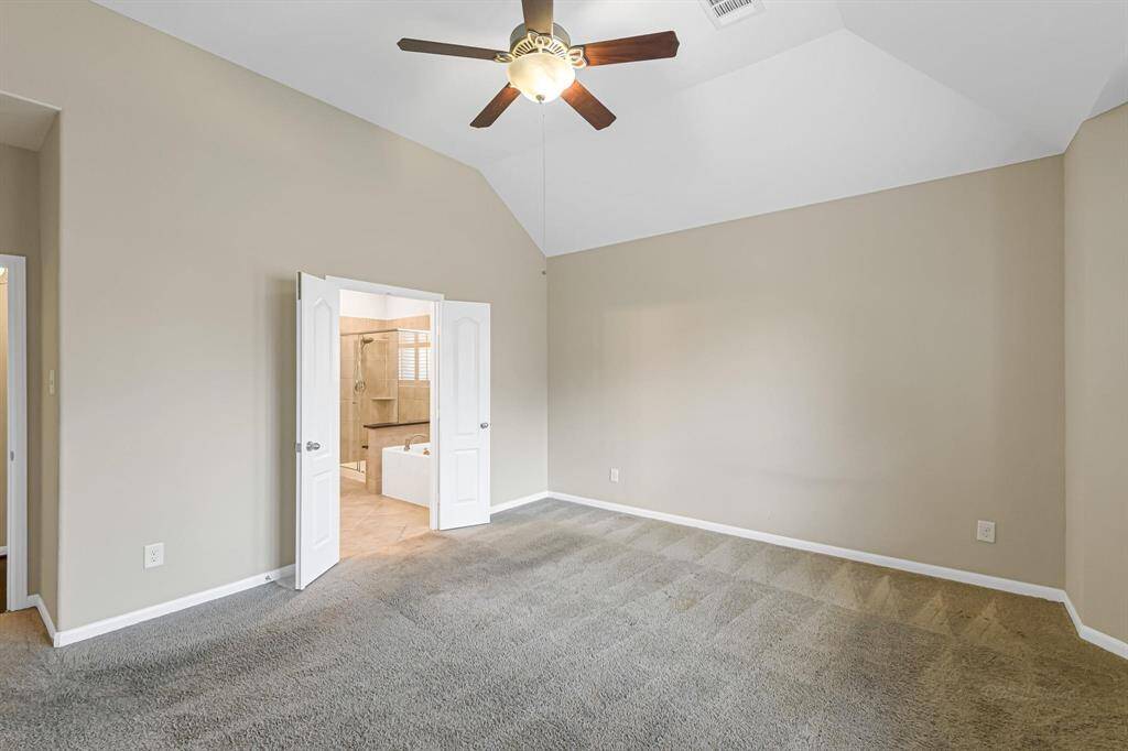 This room can easily accommodate your king size bedroom furniture.