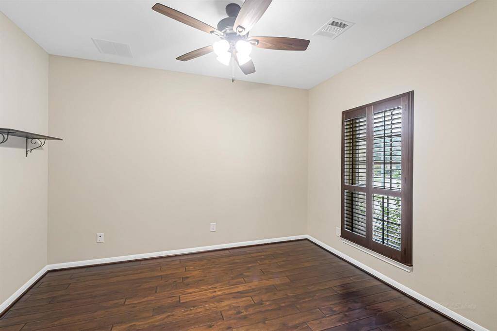 To the right of the front door is your home office. Perfectly situated at the front of the home so you can view the front yard while you work.