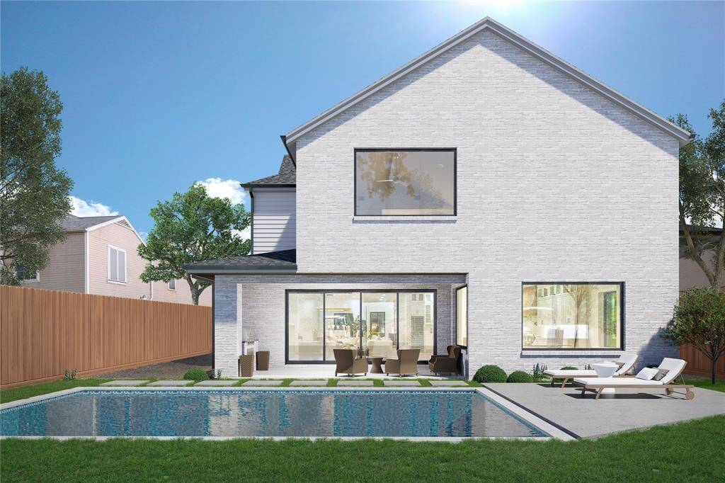 Artist Rendering of Backyard. *Pool is not included*