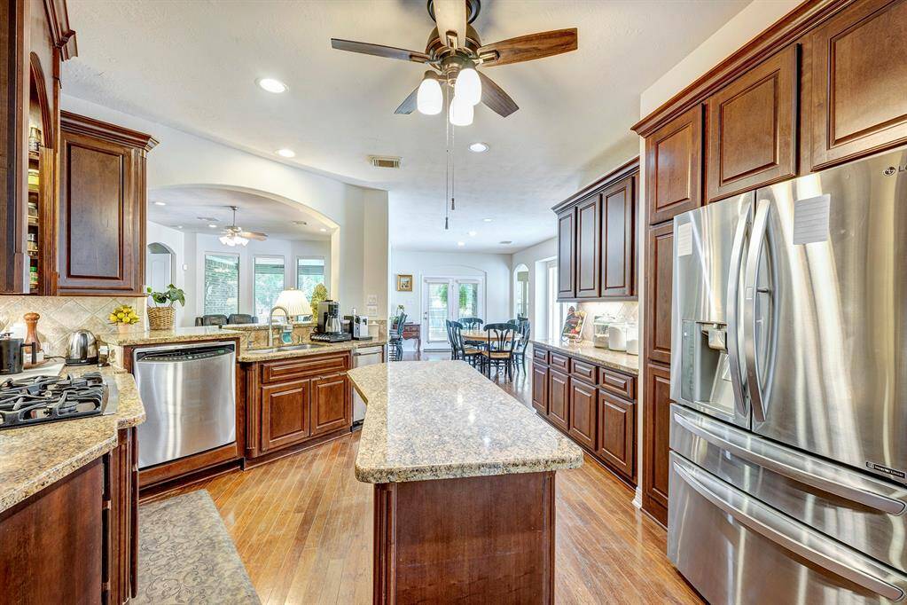 Granite counters, stainless steel appliances, walk-in pantry, and much more! The raised dishwasher makes cleanup a bit more comfortable.