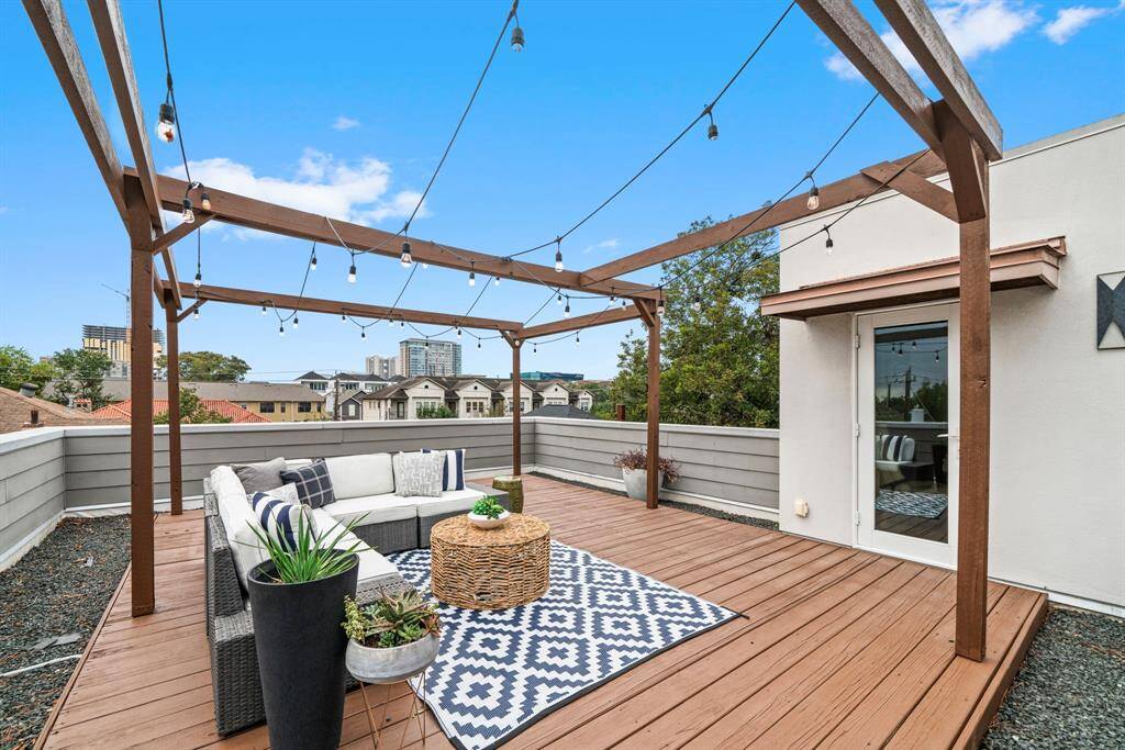 Enjoy sunny mornings or relaxing evening sunsets from your private rooftop deck.