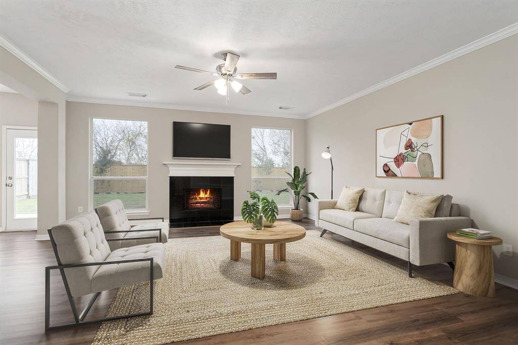 Virtual staging of the den!