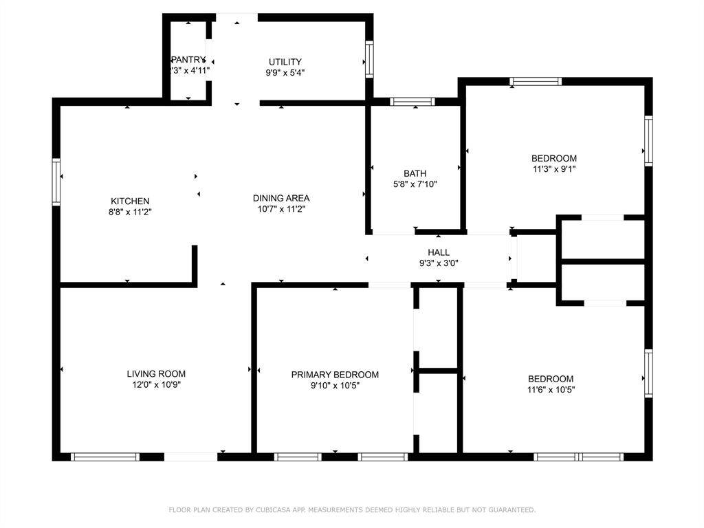 Room measurements are approximate, tenant to verify.