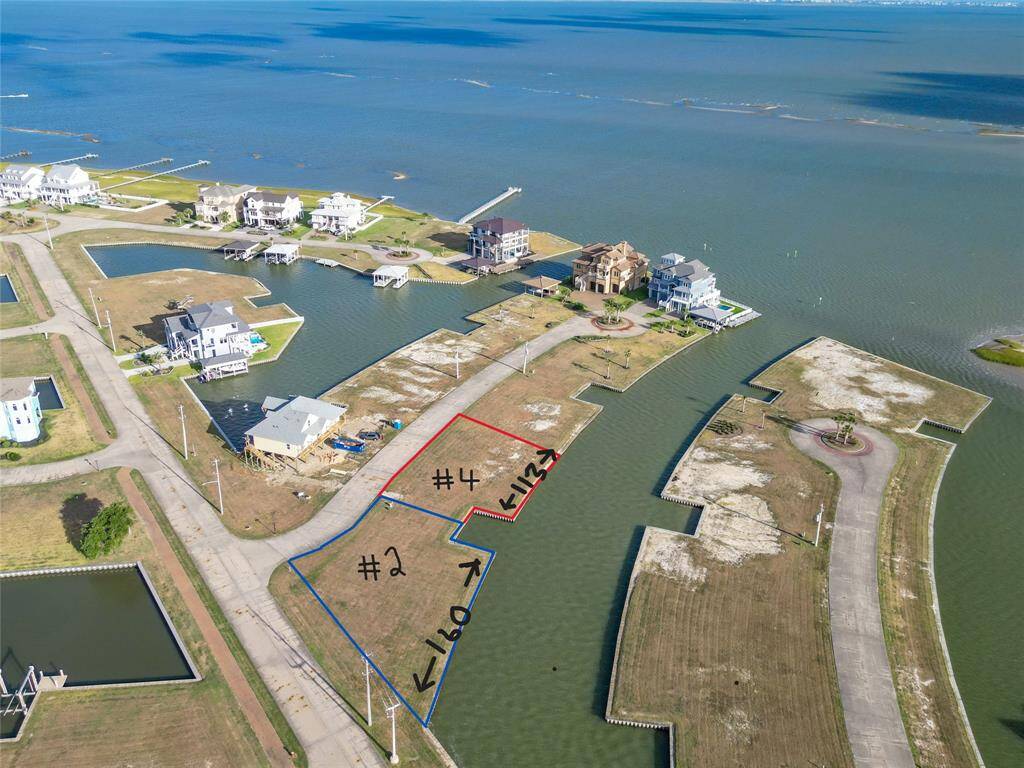 160 linear feet of water frontage. So close to the open water of West Galveston Bay & the ICW.  Plenty of room for a pool!