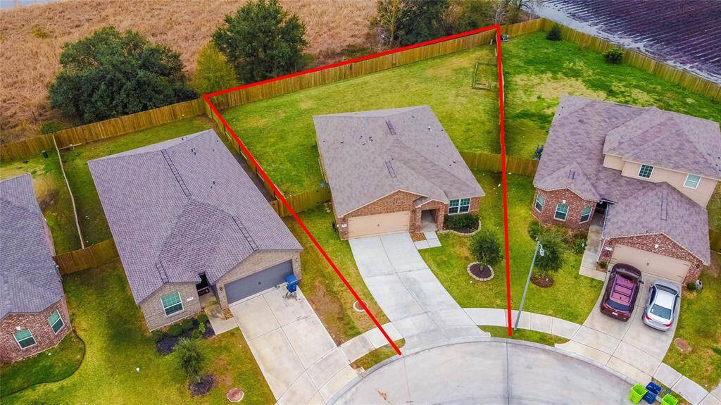 Large lot with plenty of room for entertaining and gardening.