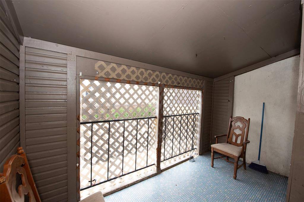 Balcony has privacy fence which could be easily removed.  A great space for outdoor dining.