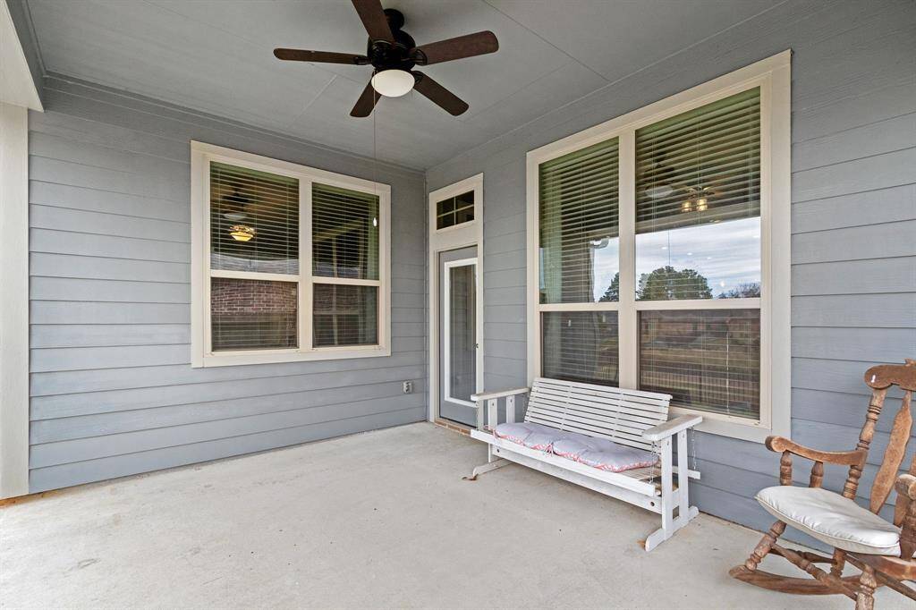 So much shade in this covered back patio.