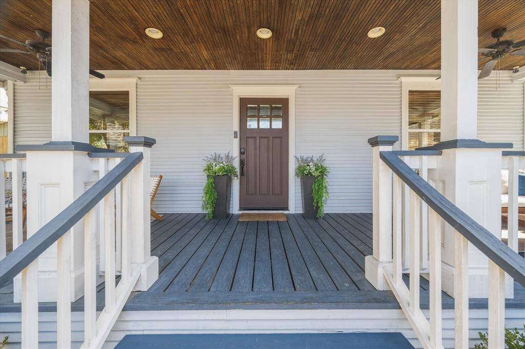 A large front porch greets you upon approach.