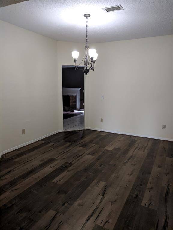 Den with new chandelier