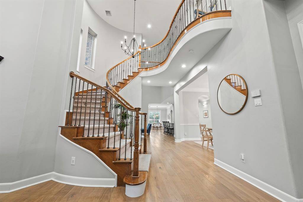 Covered front porch creates a warm welcome