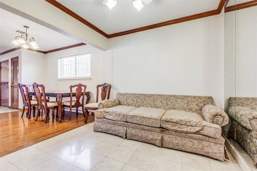 The living room's charm and appeal.