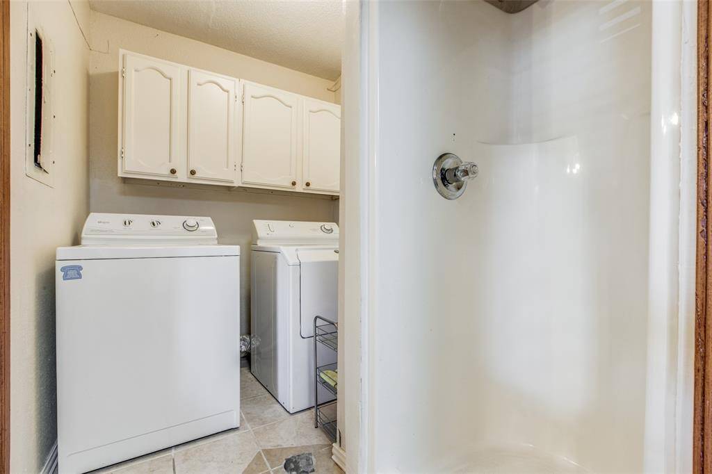 Convenient in-unit laundry room.