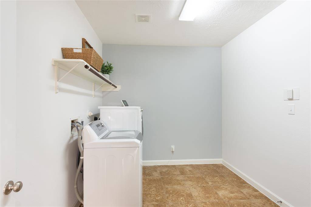 Laundry room.