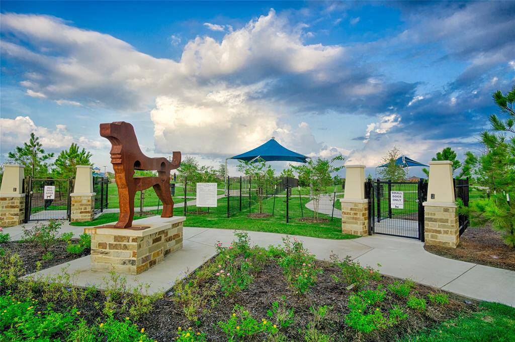 This is one of two dog parks Bridgeland has to offer. There is a place for Fido to come and meet new friends.