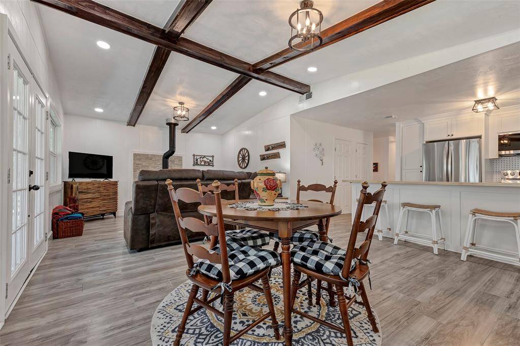 Breakfast area open to kitchen and living room.