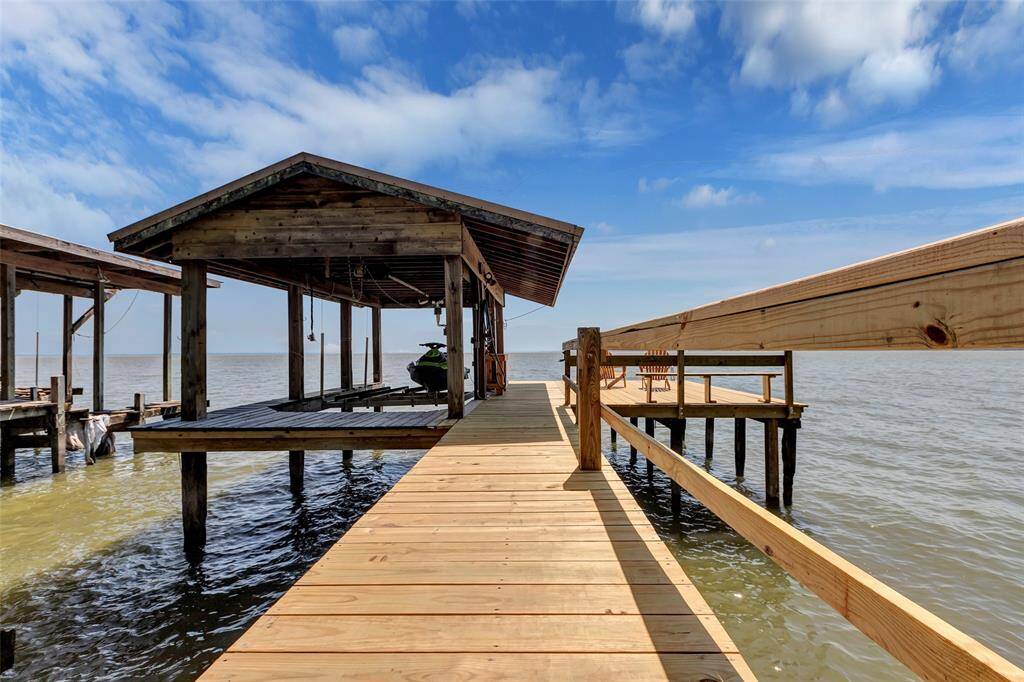 Updated boat house and boat lift