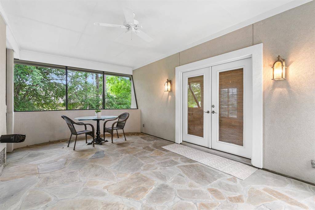 Screened in patio off of casita.  Could be enclosed for additional living area of casita.
