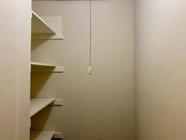 Large storage closet in hallway.