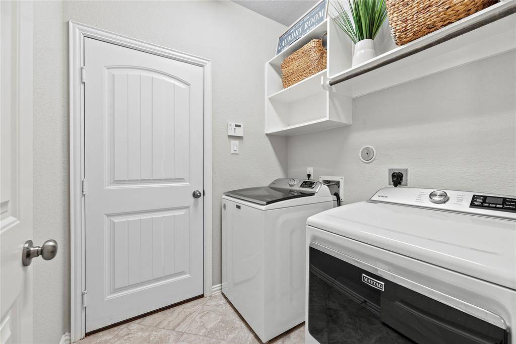 Laundry room area.