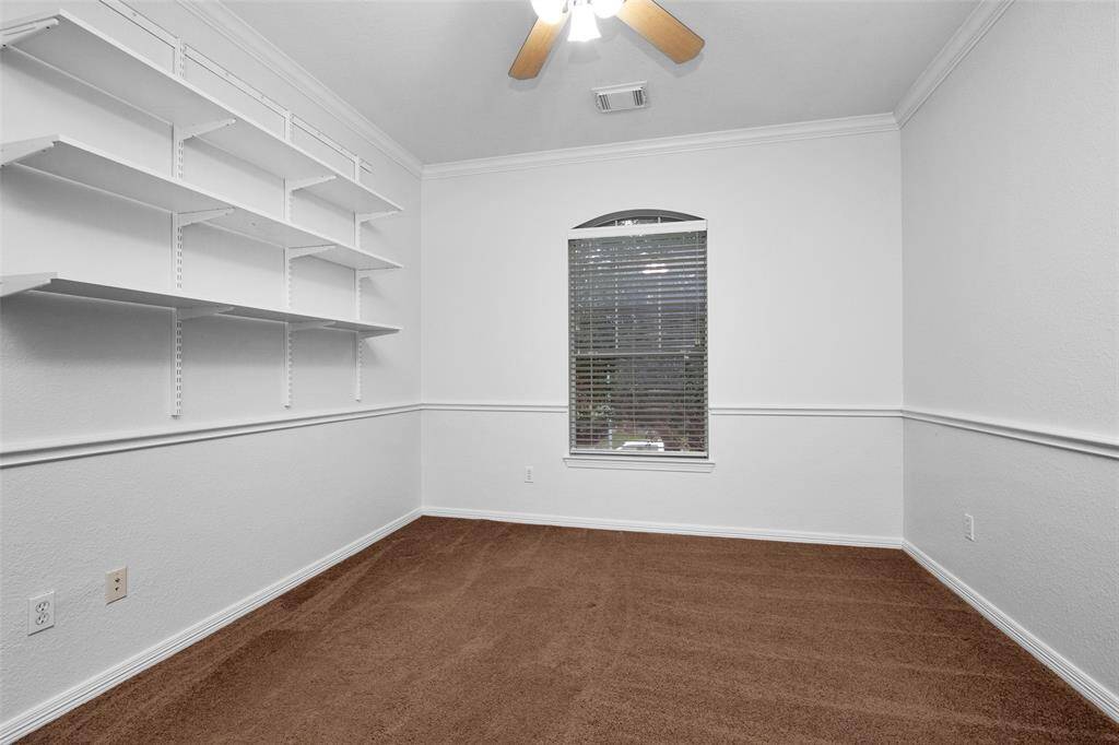 Bedroom 4 ready for the one that likes to collect things.  With a walk-in closet.