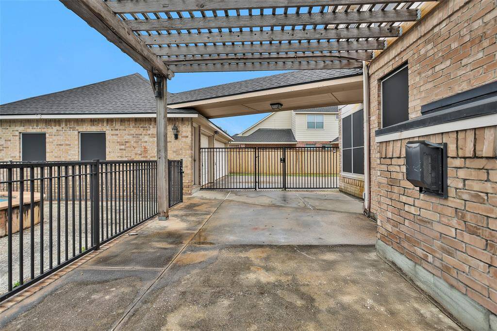 Plenty of room to have patio furniture for the whole family.
