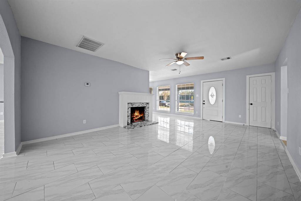 Formal Living with a Fireplace