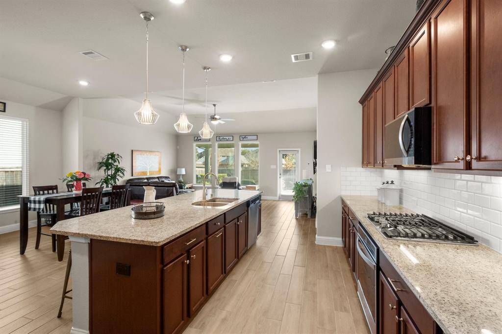 Open concept floor plan