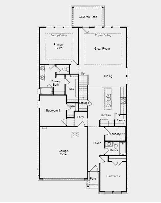 Structural options include: slid in tub at primary bath.