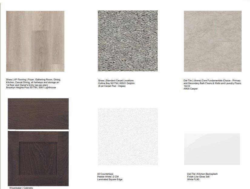1219 Buffalo Run design selections! This home is currently under construction and selections are subject to change.