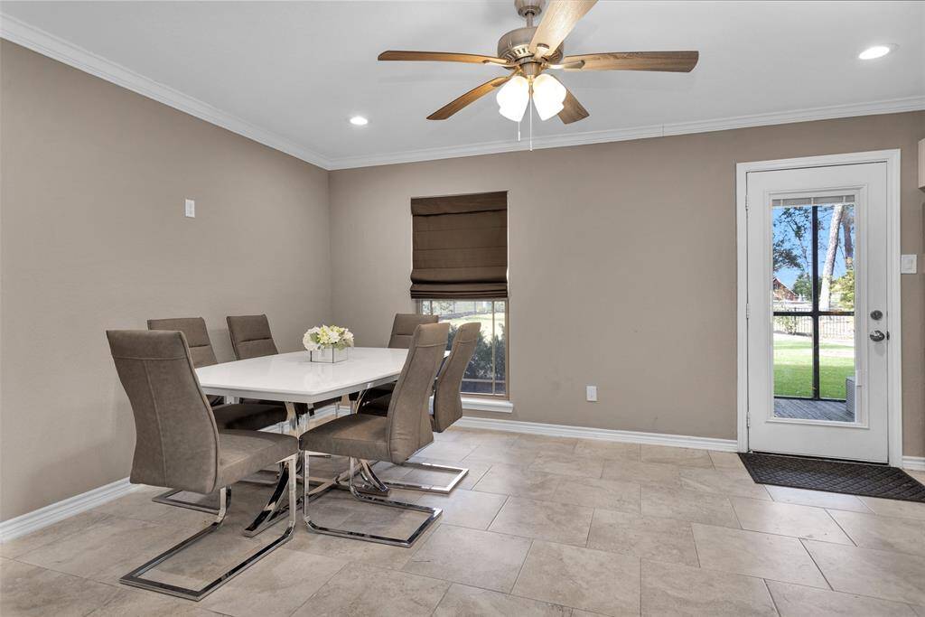 Cozy up in the family room and enjoy the electric fireplace.