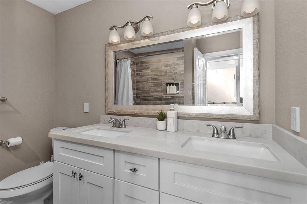 Shared bathroom upstairs.