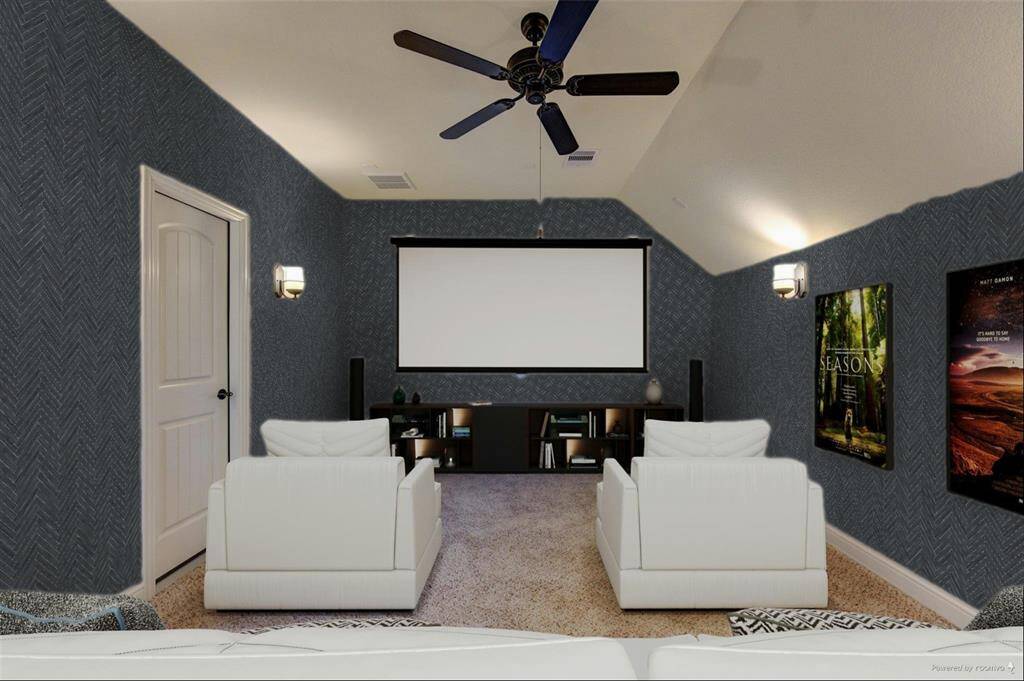 Virtual staged and painted area. If you have the right spaces, the rest is on your imagination.