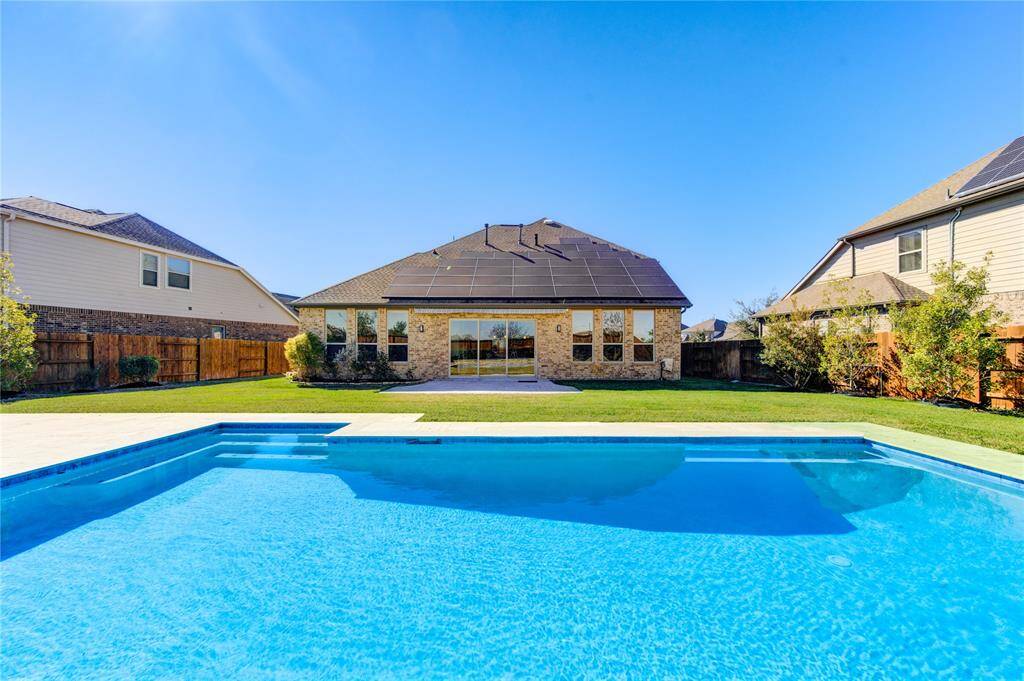 A beautiful pool, perfect for enjoying private family time during the summer.
