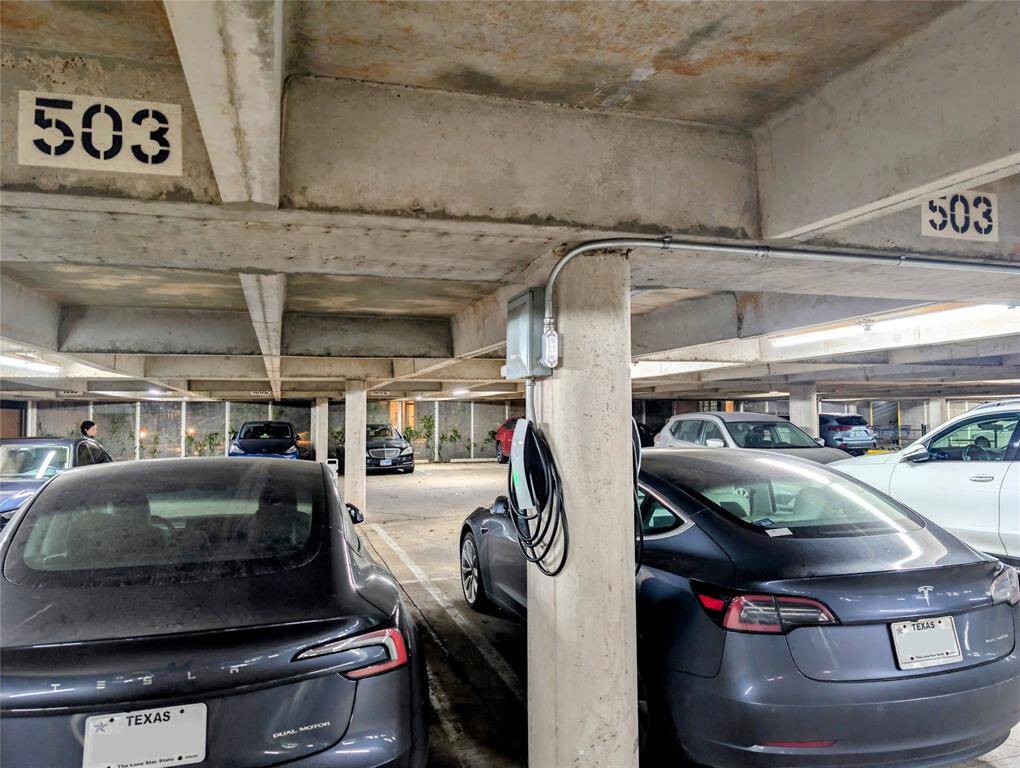 This residence comes with 2 assigned ground floor parking for easy loading and unloading.  It also includes the added perk of two private Tesla chargers.