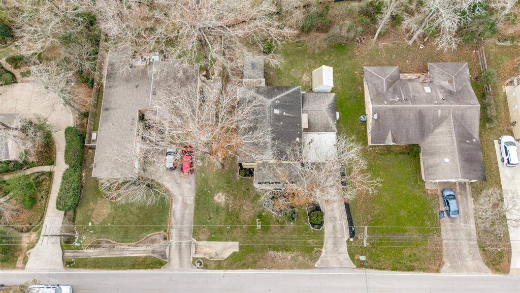 Aerial view of home