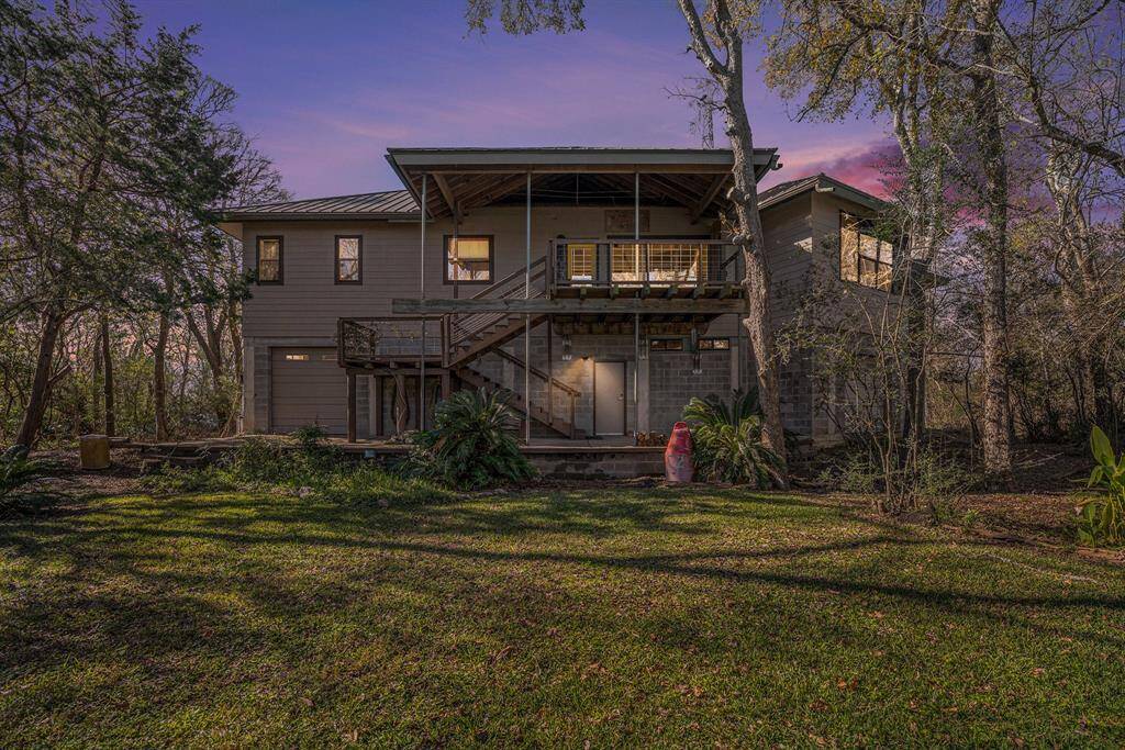 Back view of the house