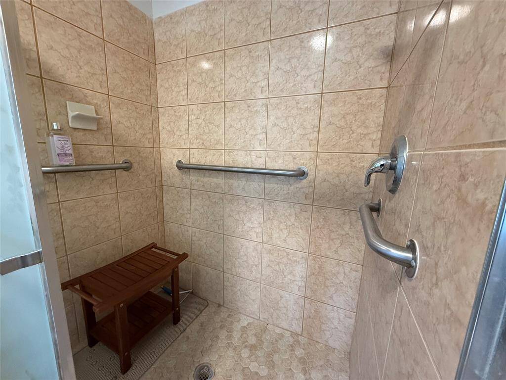 Primary walk-in shower