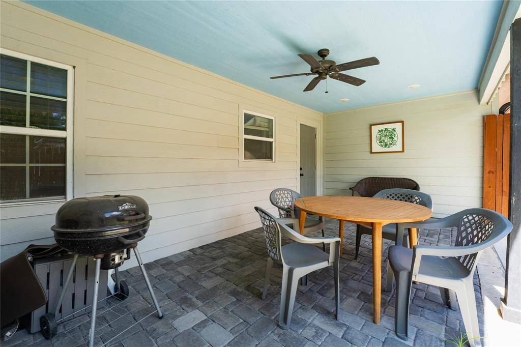 Unit 2 - covered patio directly from kitchen