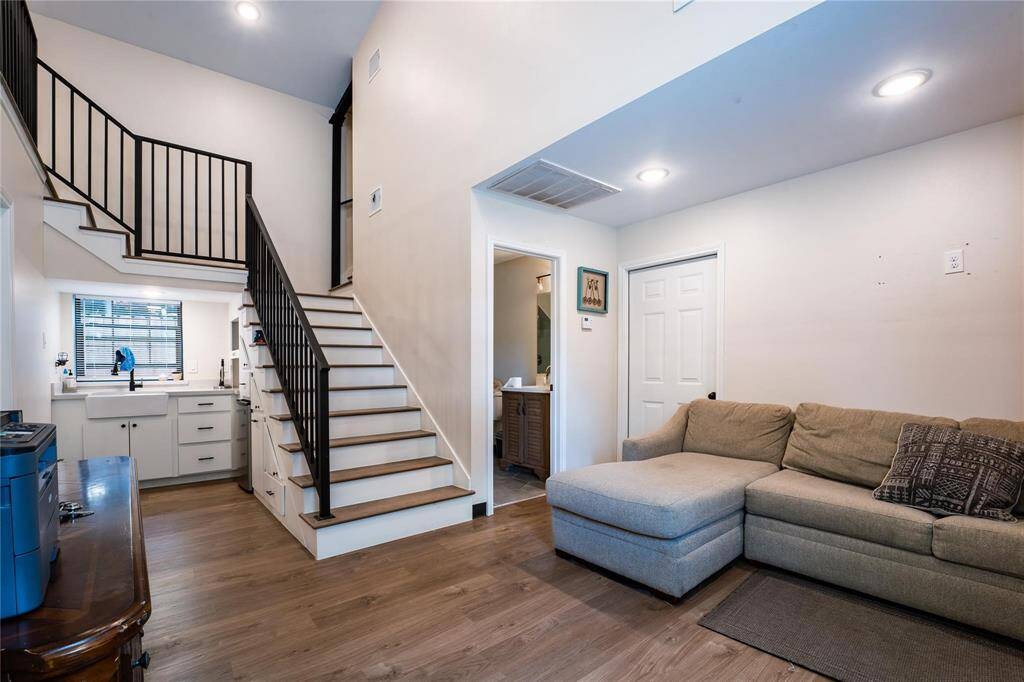 Office - living area, kitchenette, and bathroom