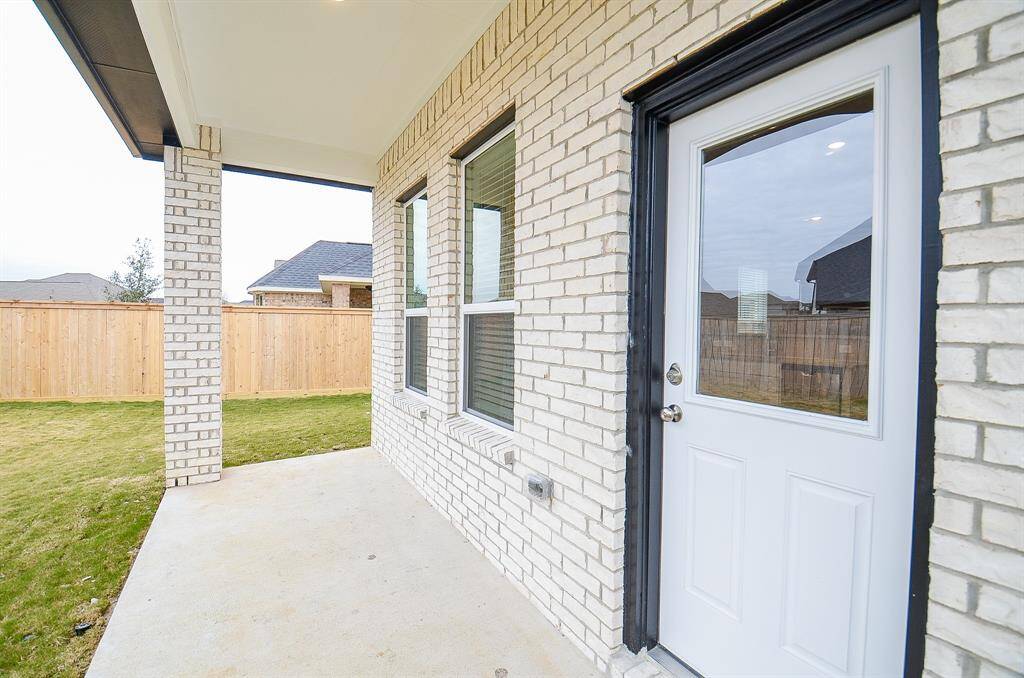 You may want to claim a portion of your covered patio as your own, personal morning coffee retreat!