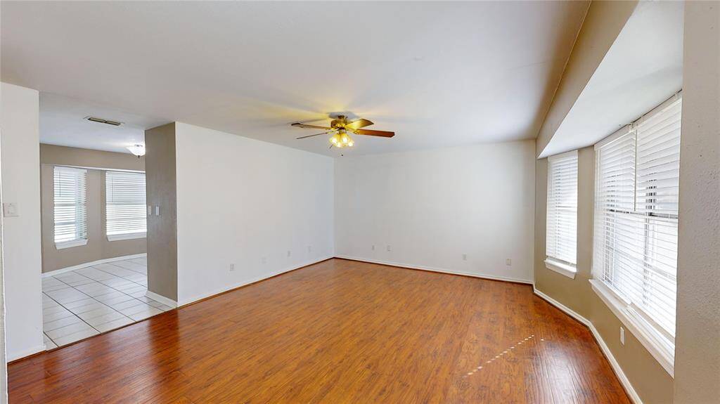 Living room viewed from the front door