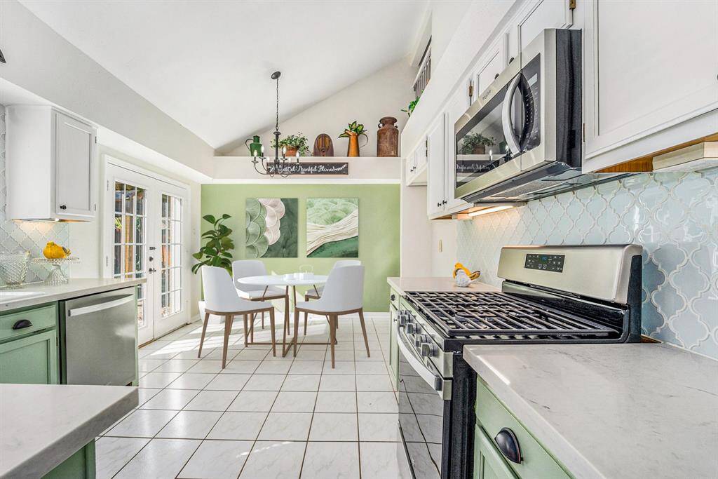 **Virtually staged Breakfast Area