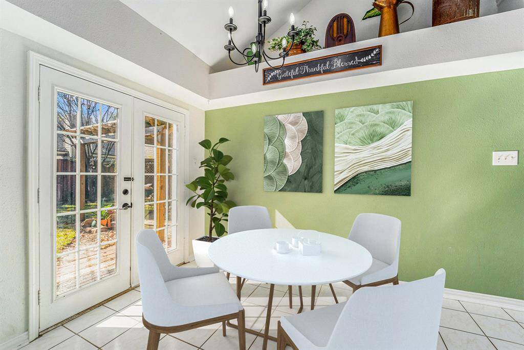 **Virtually staged Breakfast Area