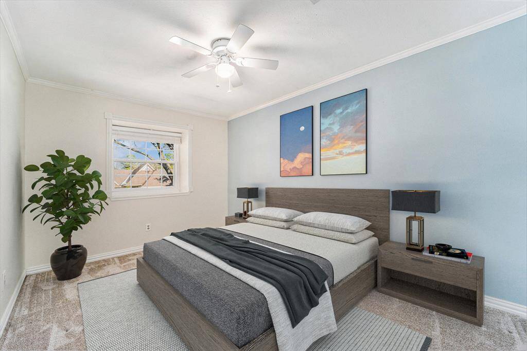 **Virtually staged Secondary Bedroom