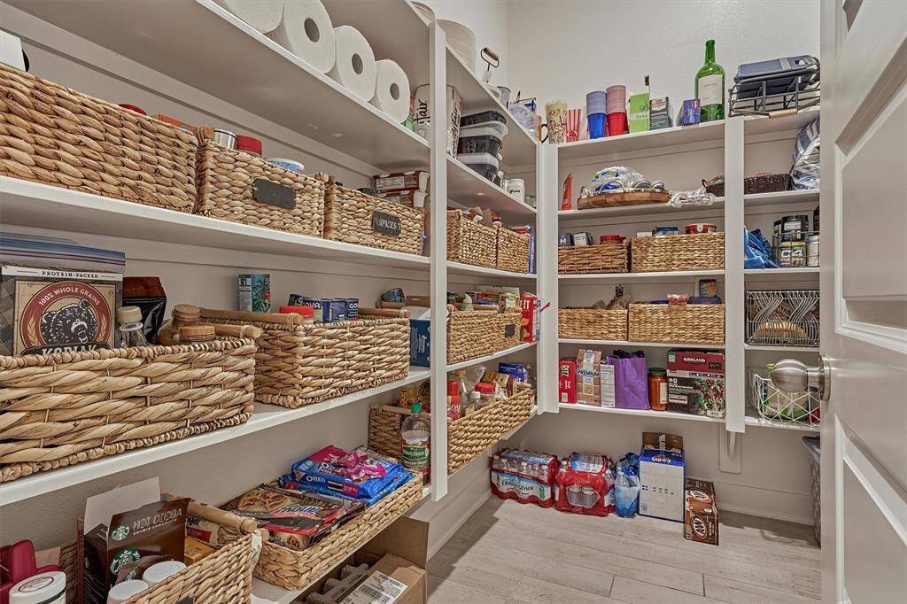 This Huge Walk-In Pantry Increases The Kitchen Storage Capacity Tremendously.