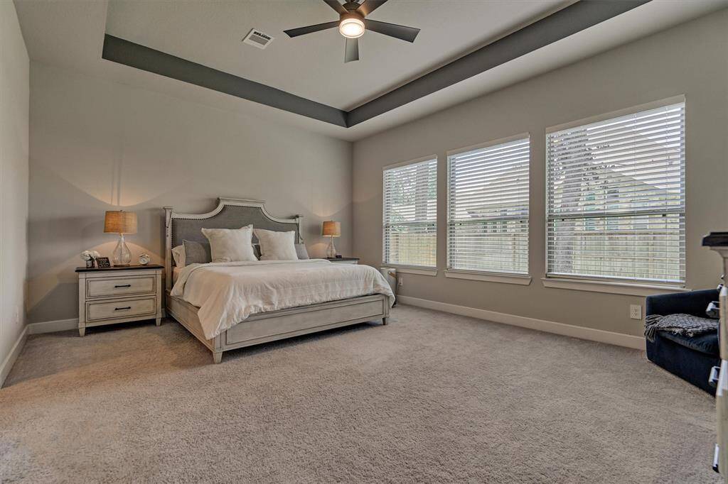 The XL Primary Bedroom Is A Welcome Escape After A Long Day!  The Space Will Easily Accommodate A King-Sized Bedroom Set.