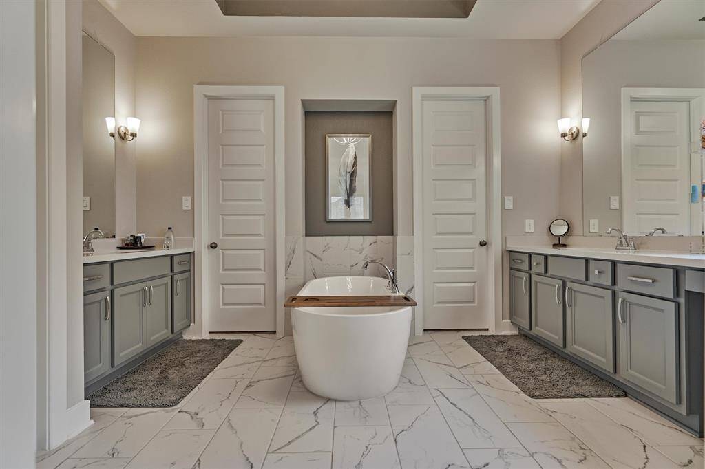 The En Suite Primary Bath Is Luxurious. It's Like Walking Into Your Own Personal Spa Every Day!