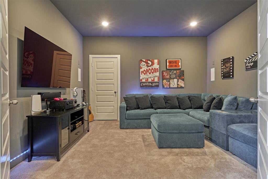 Movie Night Anyone!  The Media Room Is Situated Right Off Of The Game Room.